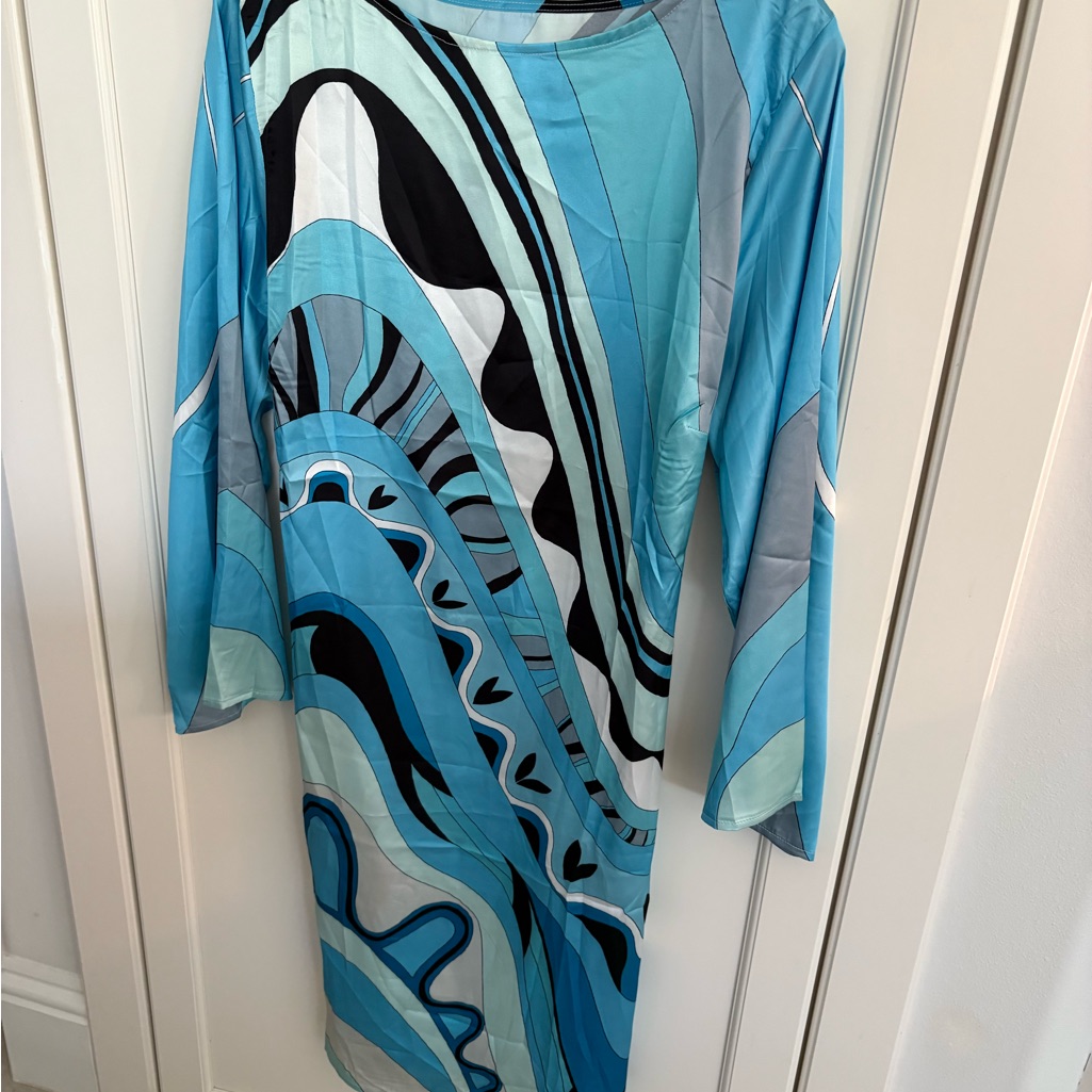 Blue Pucci Inspired Dress